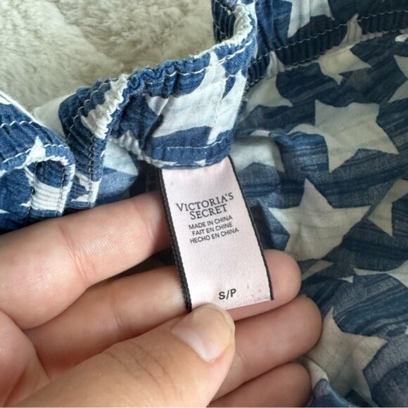 Victoria's Secret | Blue & White Stars July 4th Sleep Shorts | Size Small - Picture 5 of 10